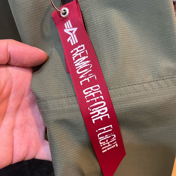 Mens Alpha Industries Sage Green Deluge Ripstop Fishtail Jacket - S - Picture 8 of 9